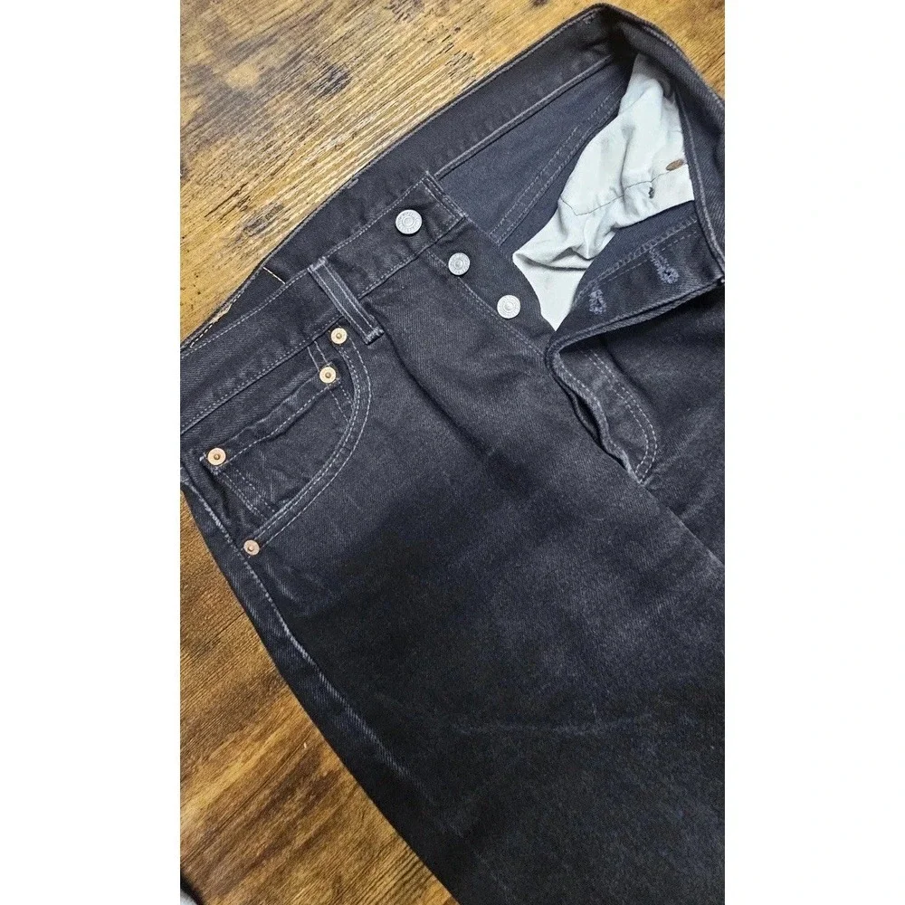 VTG Levi Strauss &‎ Co 501 Men's Size 32x32 Button Up Black Jeans Made In USA